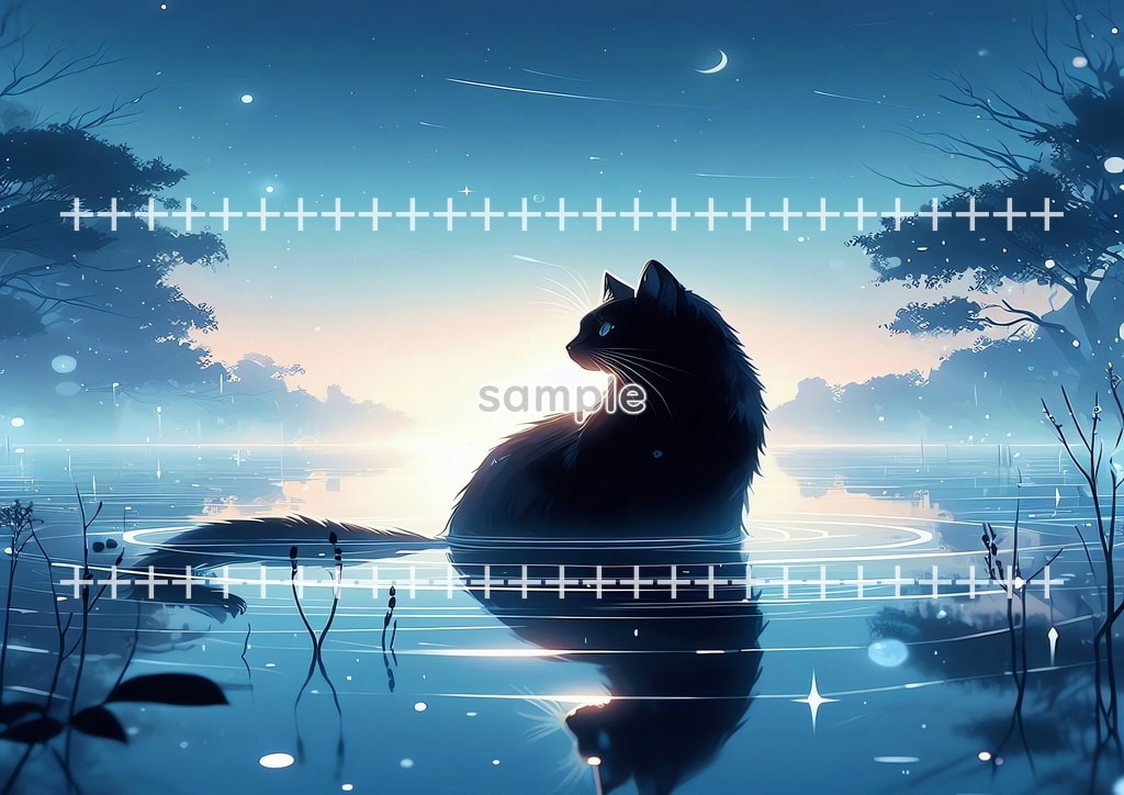 Bathing cat Original picture image material copyright free 66P Bathing_cat_15