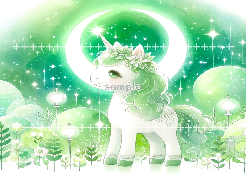 2026 Horse green Original picture image material copyright free 48P Horse_green_02