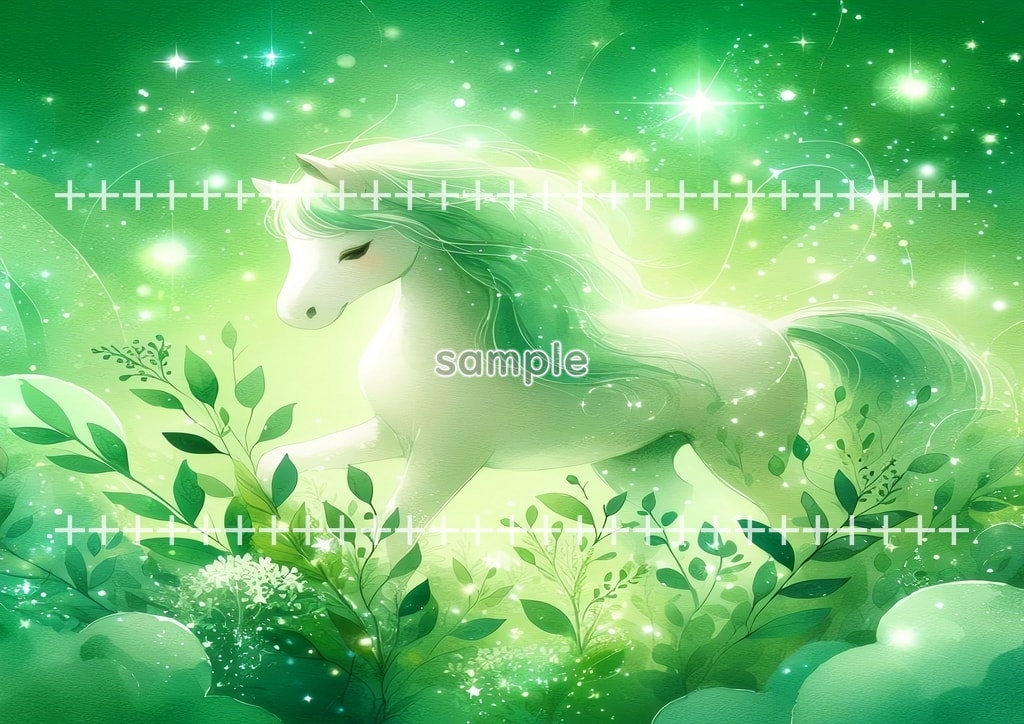 2026 Horse green Original picture image material copyright free 48P Horse_green_03