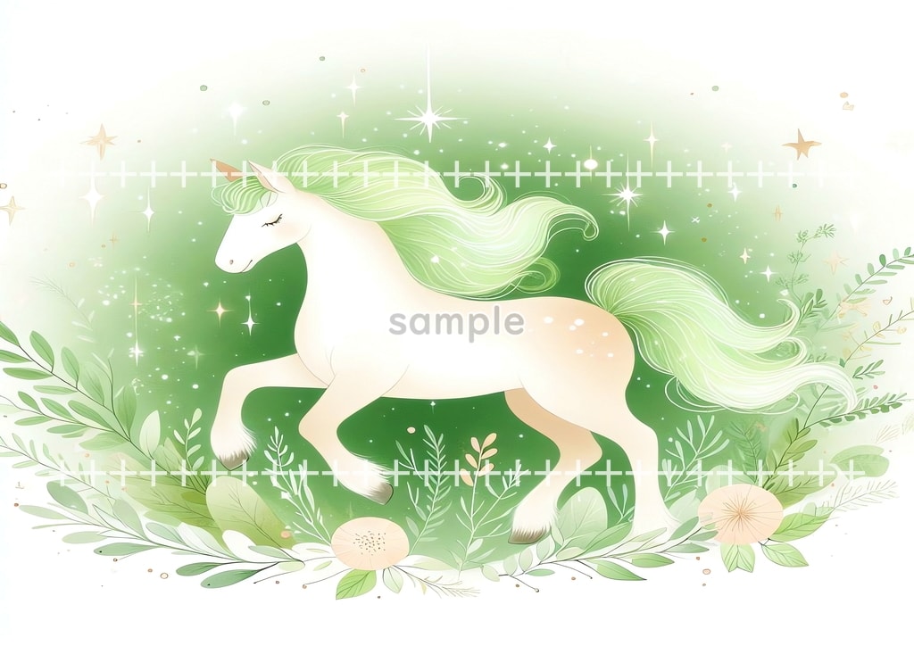 2026 Horse green Original picture image material copyright free 48P Horse_green_05