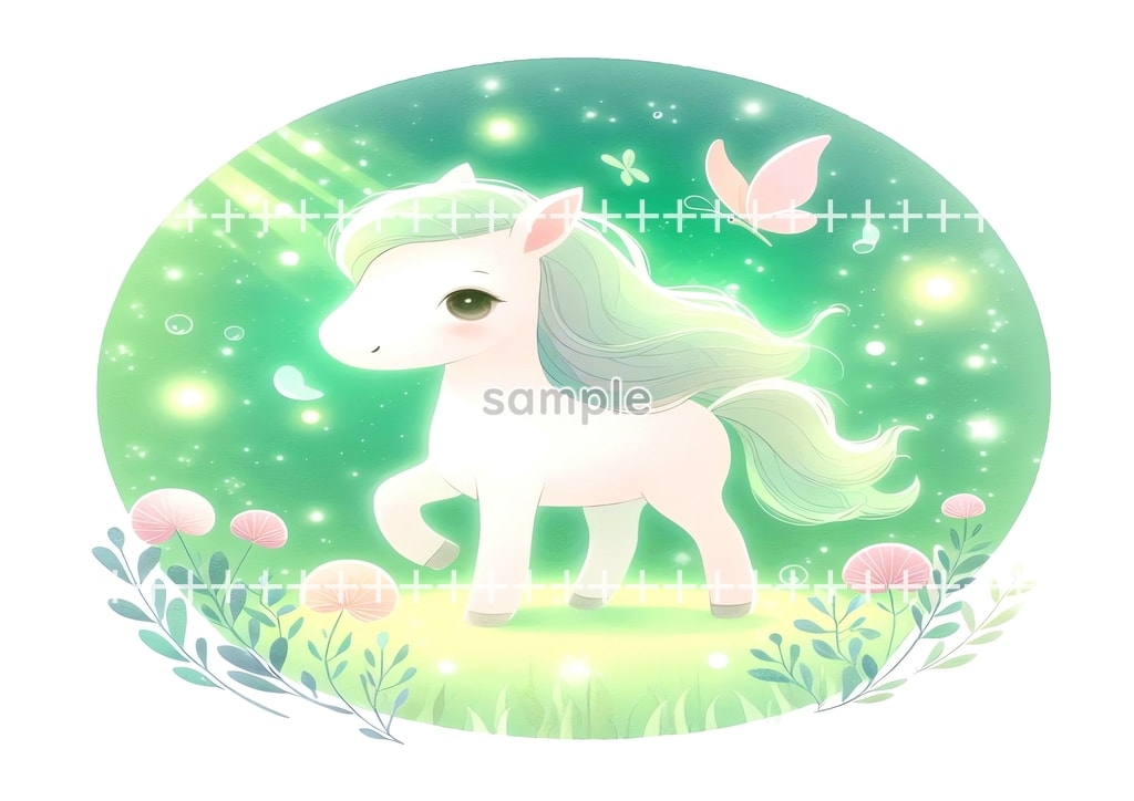 2026 Horse green Original picture image material copyright free 48P Horse_green_10