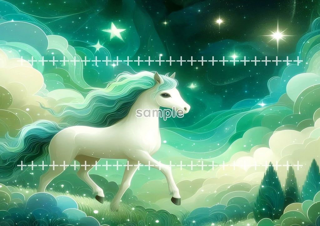 2026 Horse green Original picture image material copyright free 48P Horse_green_12