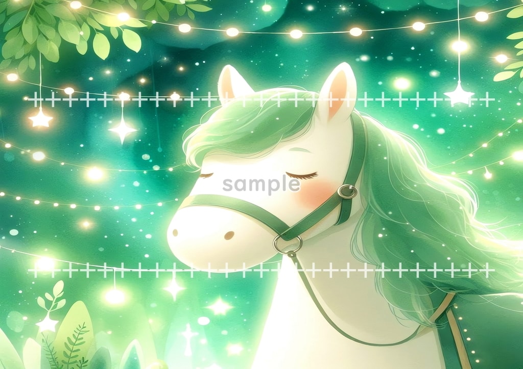 2026 Horse green Original picture image material copyright free 48P Horse_green_17