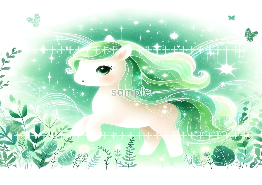 2026 Horse green Original picture image material copyright free 48P Horse_green_19