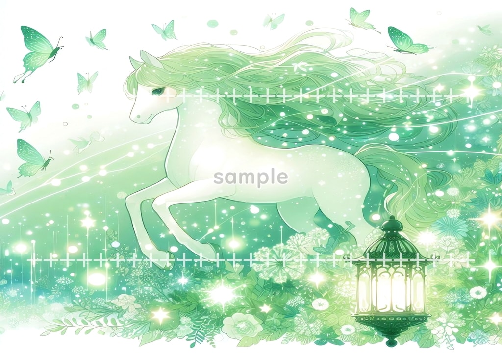 2026 Horse green Original picture image material copyright free 48P Horse_green_20