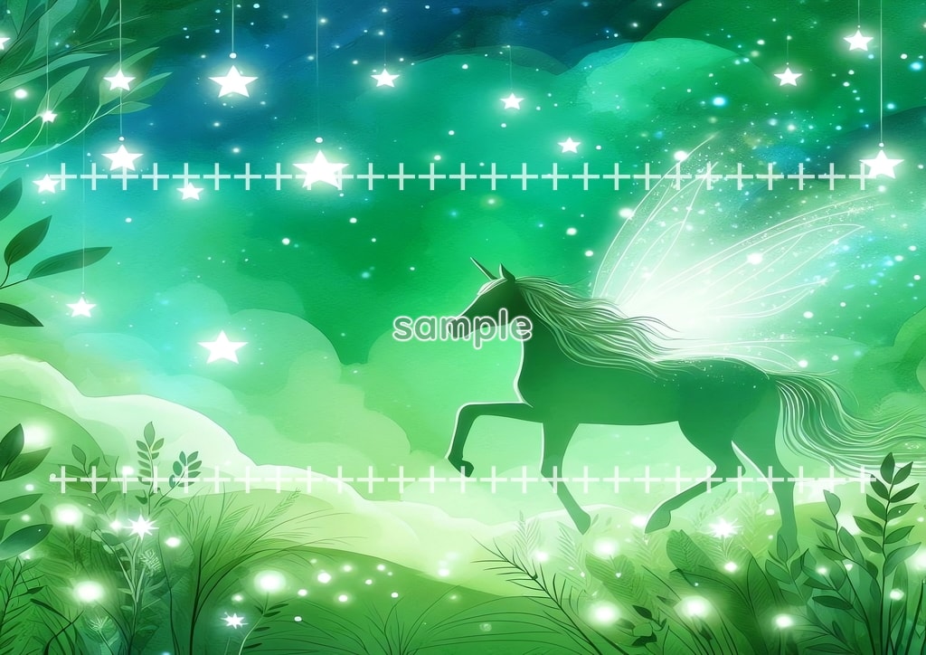 2026 Horse green Original picture image material copyright free 48P Horse_green_22