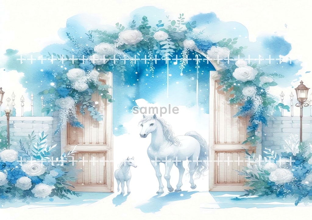 2026 Horse shrine Original picture image material copyright free 64P Horse_door_of_hope_07