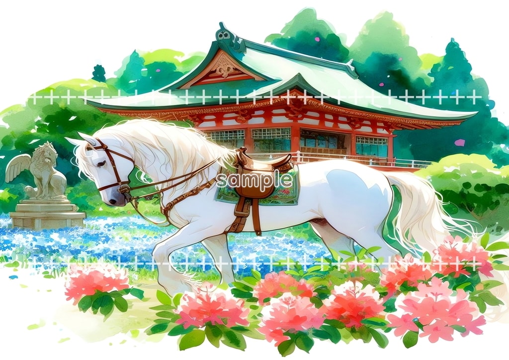 2026 Horse shrine Original picture image material copyright free 64P Horse_shrine_02