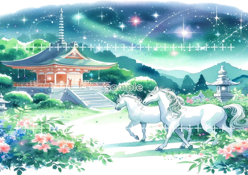 2026 Horse shrine Original picture image material copyright free 64P Horse_shrine_03