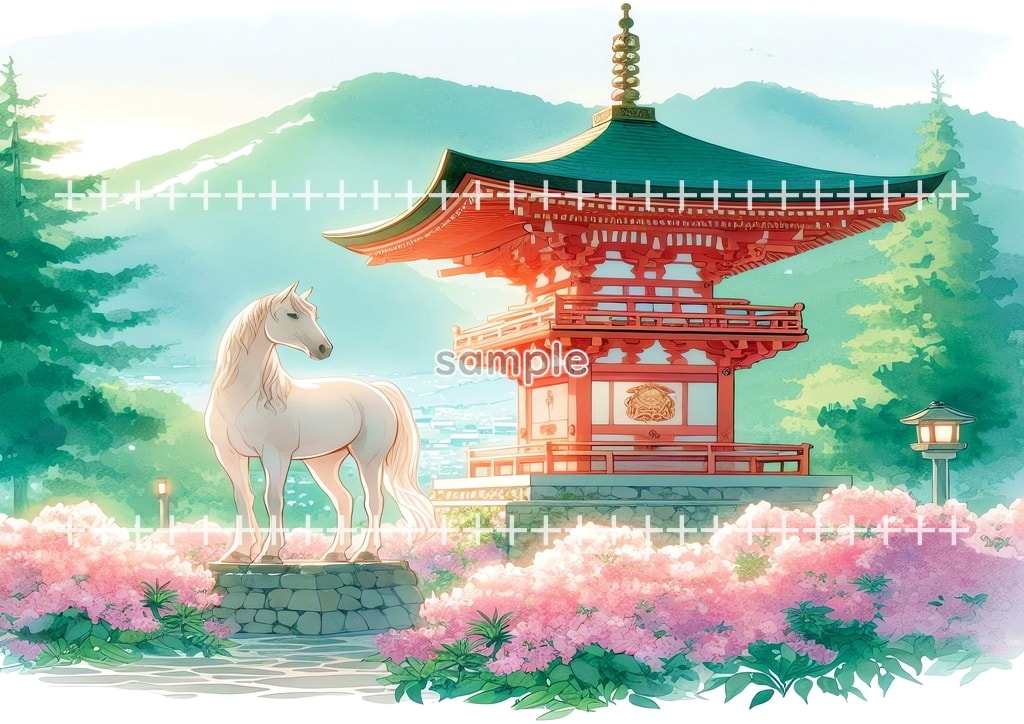 2026 Horse shrine Original picture image material copyright free 64P Horse_shrine_04