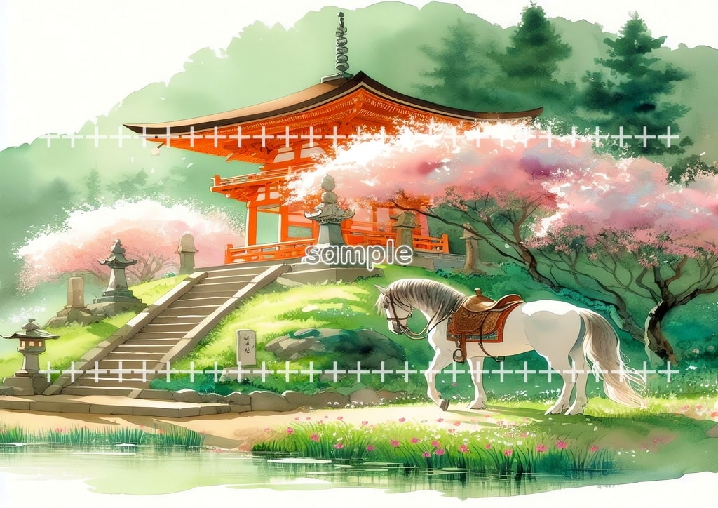 2026 Horse shrine Original picture image material copyright free 64P Horse_shrine_05