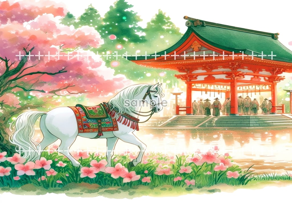 2026 Horse shrine Original picture image material copyright free 64P Horse_shrine_07