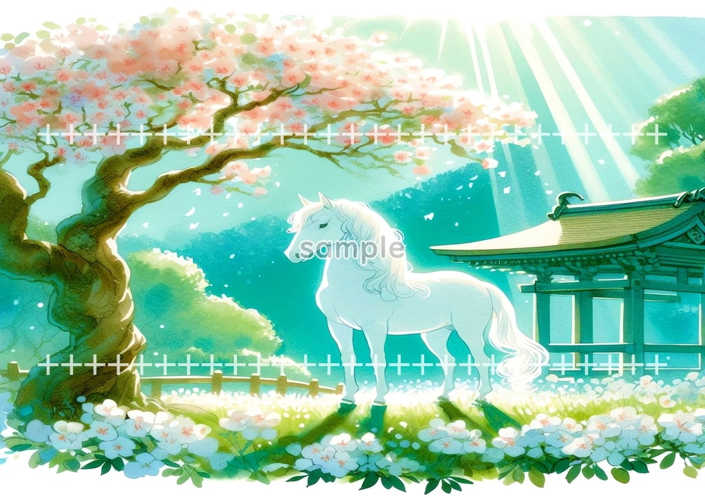 2026 Horse shrine Original picture image material copyright free 64P Horse_shrine_08