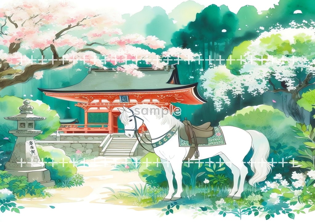 2026 Horse shrine Original picture image material copyright free 64P Horse_shrine_09