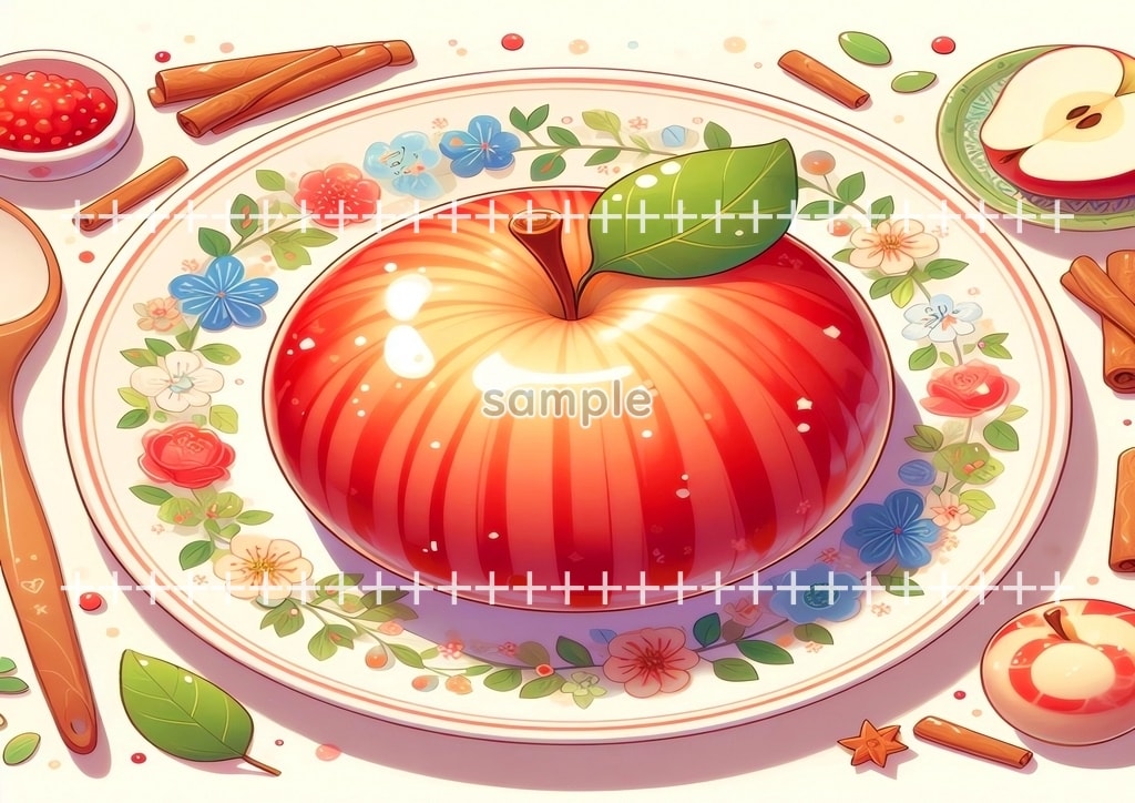 사과 원본 그림 디지털 아트 저작권 무료 이미지 소재 72P Apple_35