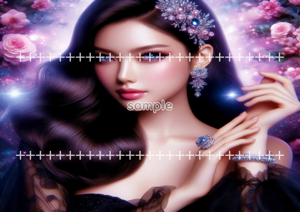 Beauty Blackhair 01 Original picture image material copyright free 36P Beauty_blackhair_01_03