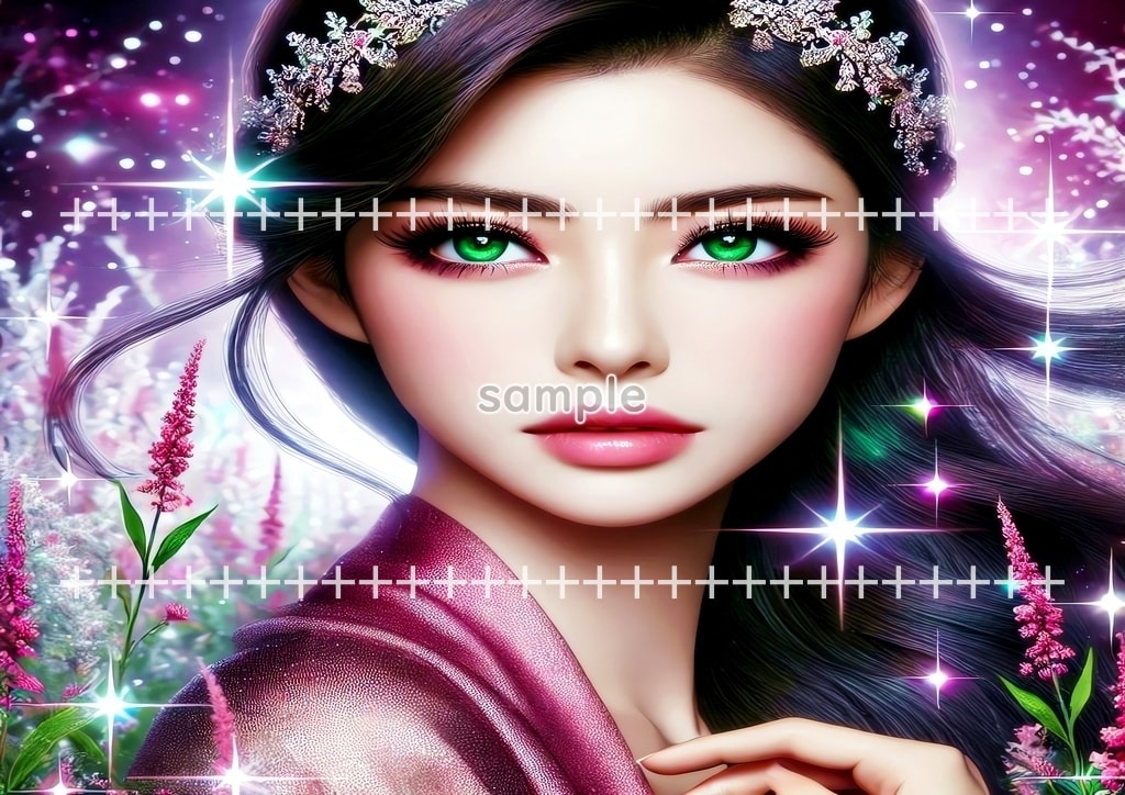 미녀 마젠타 드레스 원본 그림 디지털 아트 저작권 무료 이미지 소재 60P Beauty_magenta_dress_04