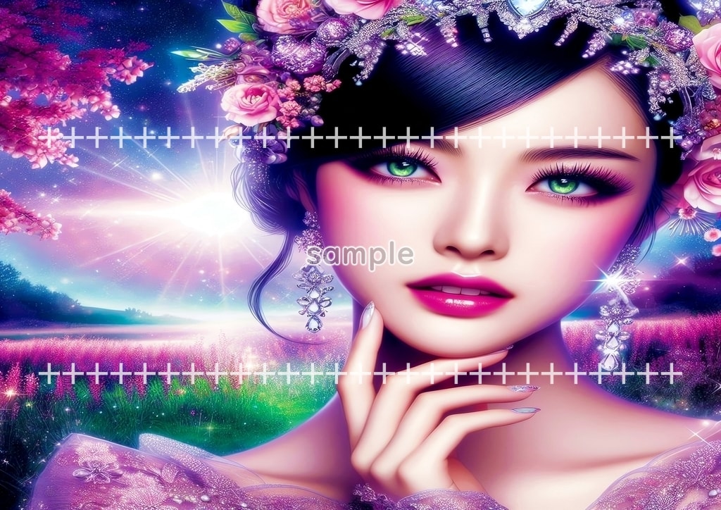 미녀 마젠타 드레스 원본 그림 디지털 아트 저작권 무료 이미지 소재 60P Beauty_magenta_dress_07