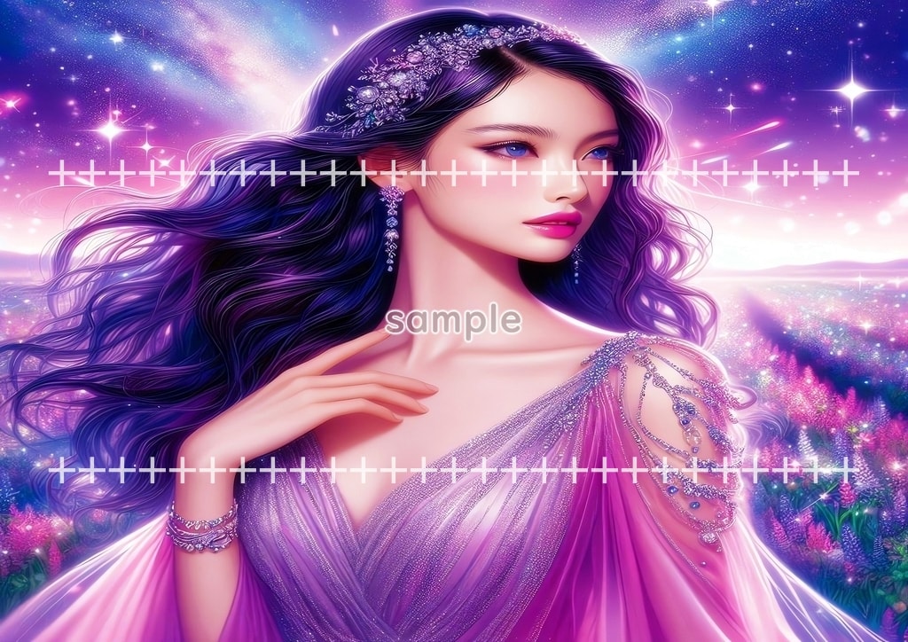 미녀 마젠타 드레스 원본 그림 디지털 아트 저작권 무료 이미지 소재 60P Beauty_magenta_dress_10