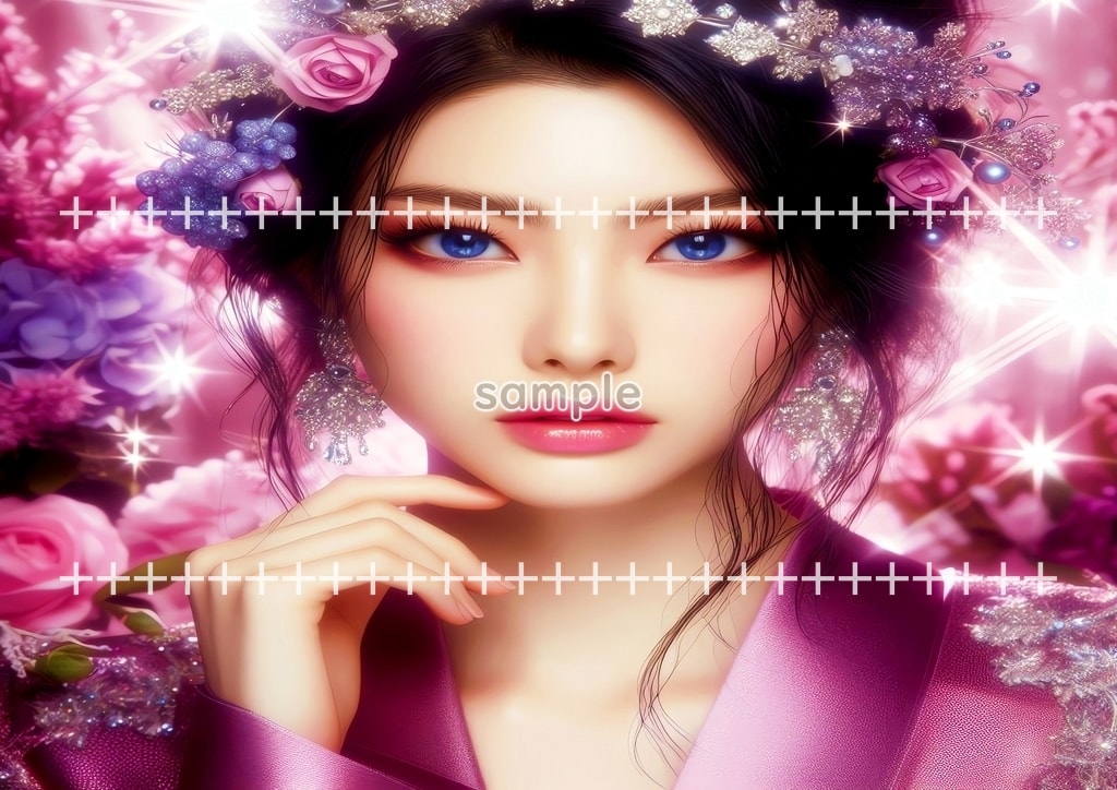 미녀 마젠타 드레스 원본 그림 디지털 아트 저작권 무료 이미지 소재 60P Beauty_magenta_dress_16