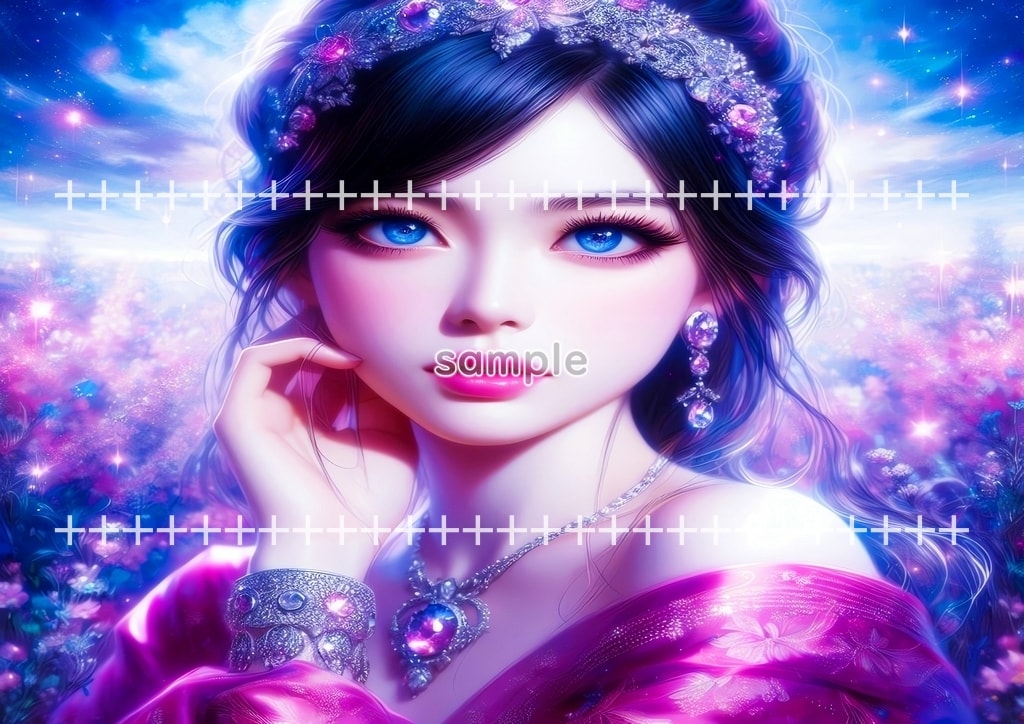 미녀 마젠타 드레스 원본 그림 디지털 아트 저작권 무료 이미지 소재 60P Beauty_magenta_dress_17