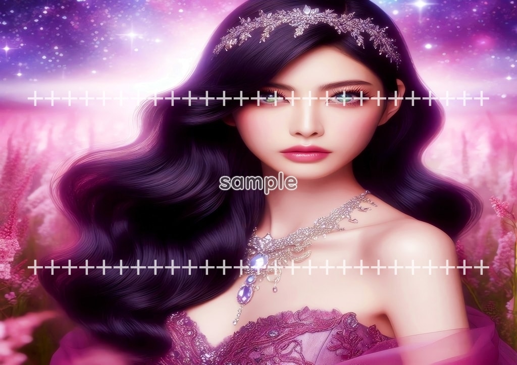 미녀 마젠타 드레스 원본 그림 디지털 아트 저작권 무료 이미지 소재 60P Beauty_magenta_dress_19