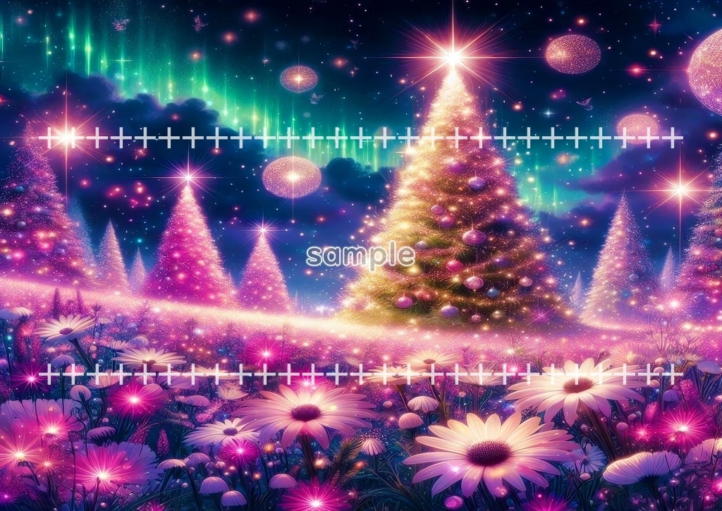 クリスマスツリー 01 オリジナル絵イラスト著作権フリー画像素材 46P Christmas_tree_01_002