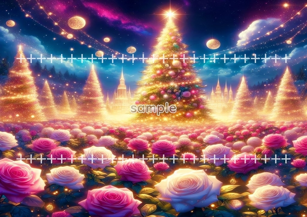 クリスマスツリー 01 オリジナル絵イラスト著作権フリー画像素材 46P Christmas_tree_01_005