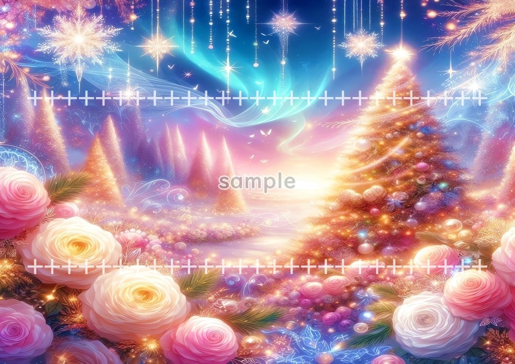 クリスマスツリー 01 オリジナル絵イラスト著作権フリー画像素材 46P Christmas_tree_01_007