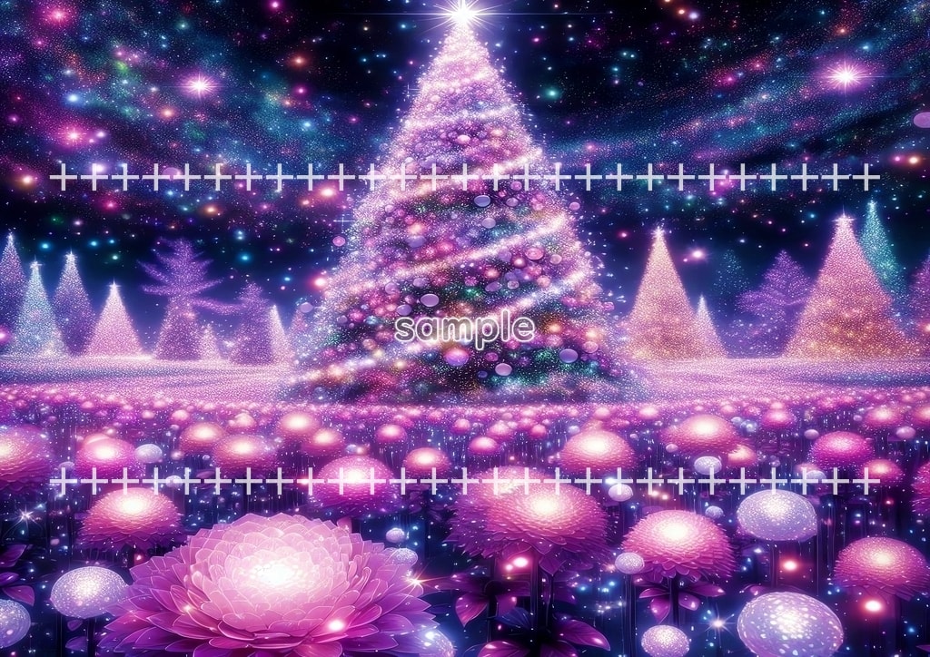 クリスマスツリー 01 オリジナル絵イラスト著作権フリー画像素材 46P Christmas_tree_01_009