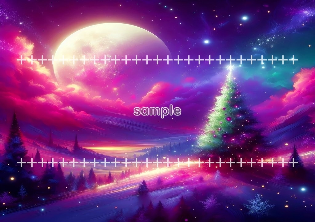 クリスマスツリー 01 オリジナル絵イラスト著作権フリー画像素材 46P Christmas_tree_01_012