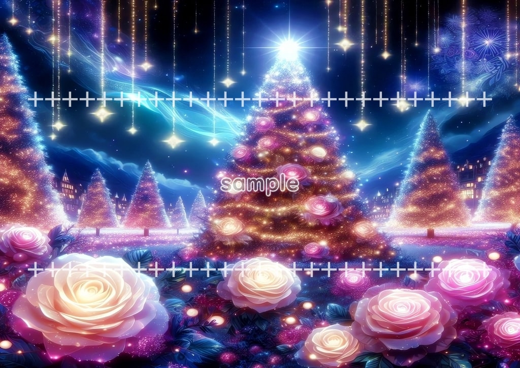 クリスマスツリー 01 オリジナル絵イラスト著作権フリー画像素材 46P Christmas_tree_01_013