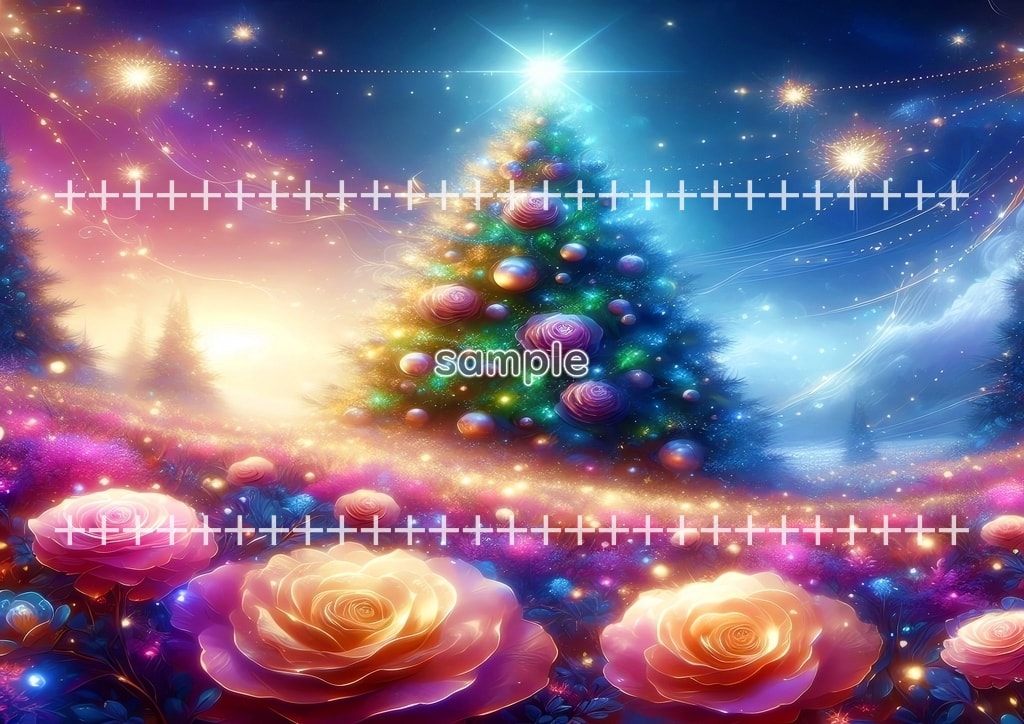 クリスマスツリー 01 オリジナル絵イラスト著作権フリー画像素材 46P Christmas_tree_01_014