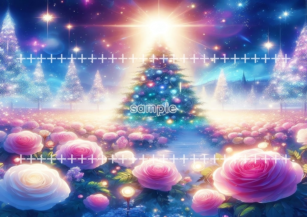 クリスマスツリー 01 オリジナル絵イラスト著作権フリー画像素材 46P Christmas_tree_01_016