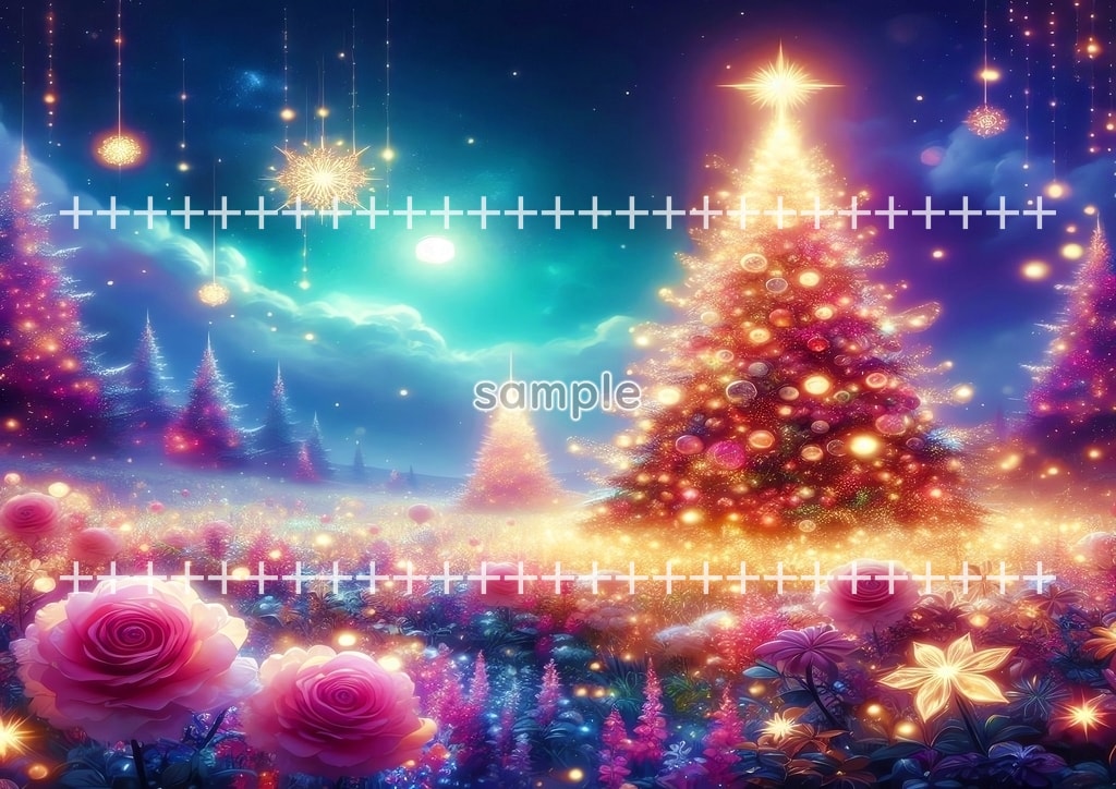 クリスマスツリー 01 オリジナル絵イラスト著作権フリー画像素材 46P Christmas_tree_01_020