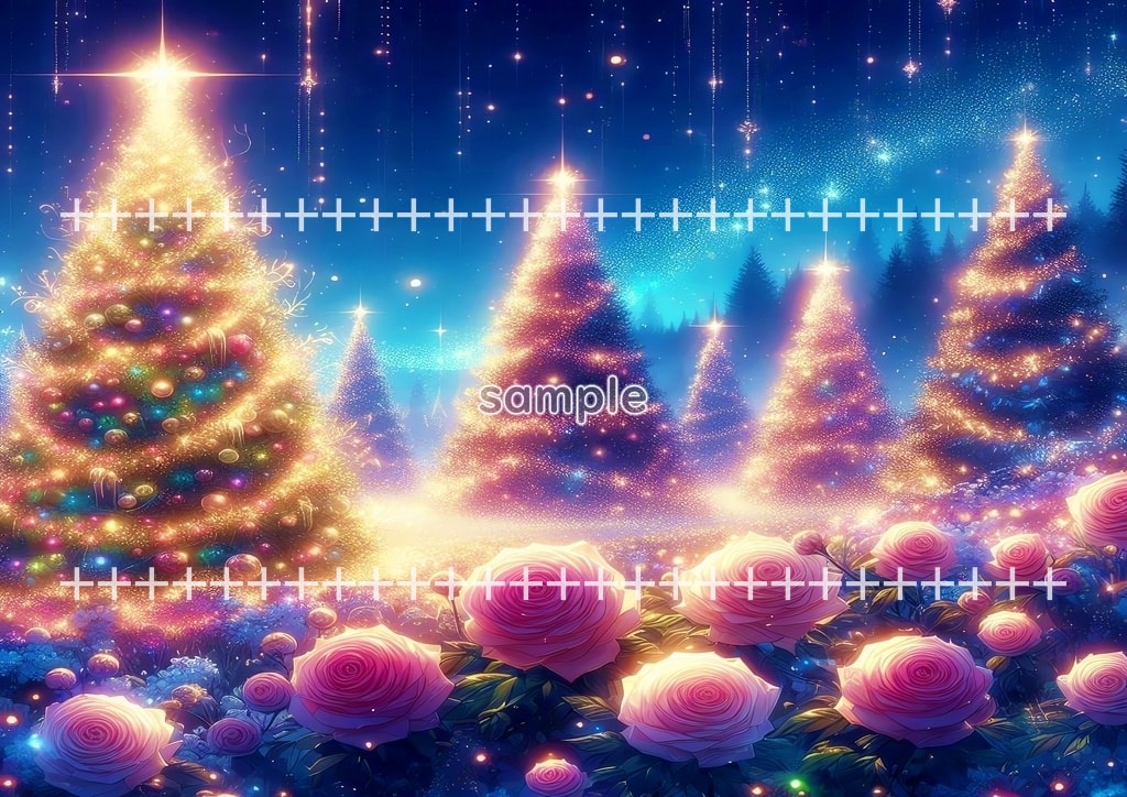 クリスマスツリー 01 オリジナル絵イラスト著作権フリー画像素材 46P Christmas_tree_01_022