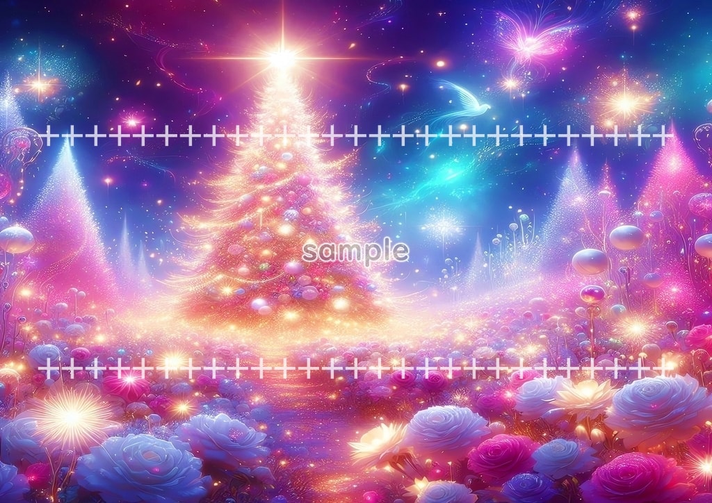 クリスマスツリー 02 オリジナル絵イラスト著作権フリー画像素材 46P Christmas_tree_02_024