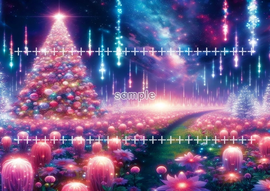 クリスマスツリー 02 オリジナル絵イラスト著作権フリー画像素材 46P Christmas_tree_02_029