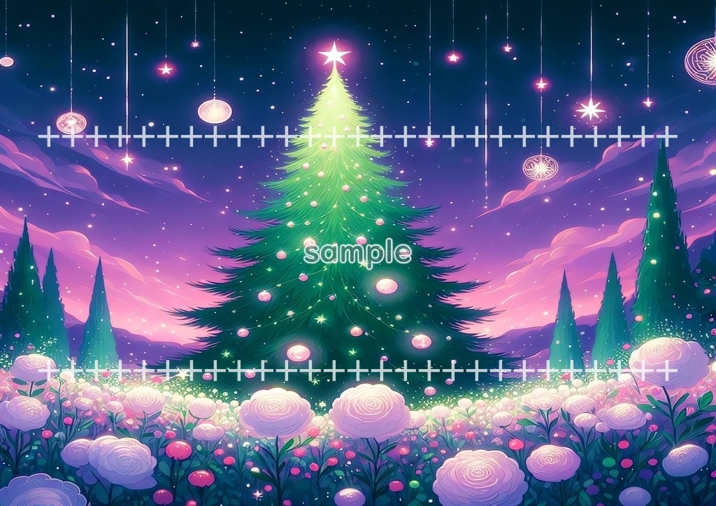 크리스마스 트리 심플한 01 원본 그림 디지털 아트 저작권 무료 이미지 소재 48P Christmas_tree_simple_01_03