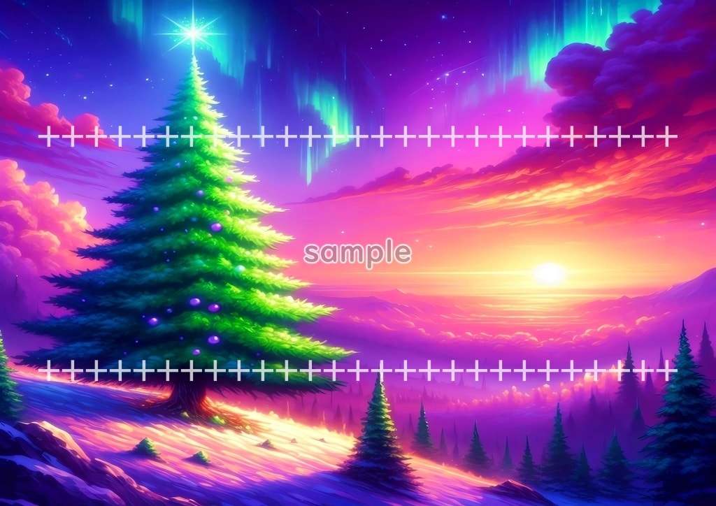 크리스마스 트리 심플한 01 원본 그림 디지털 아트 저작권 무료 이미지 소재 48P Christmas_tree_simple_01_17