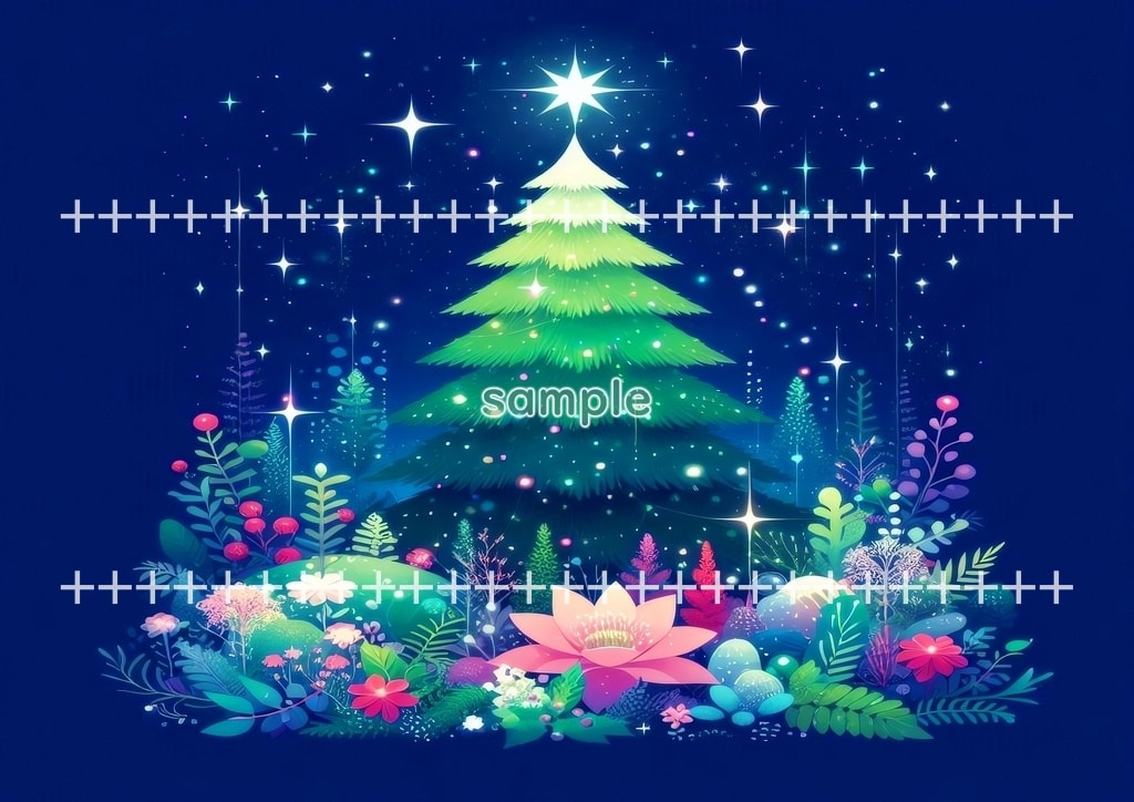 크리스마스 트리 심플한 02 원본 그림 디지털 아트 저작권 무료 이미지 소재 48P Christmas_tree_simple_02_37