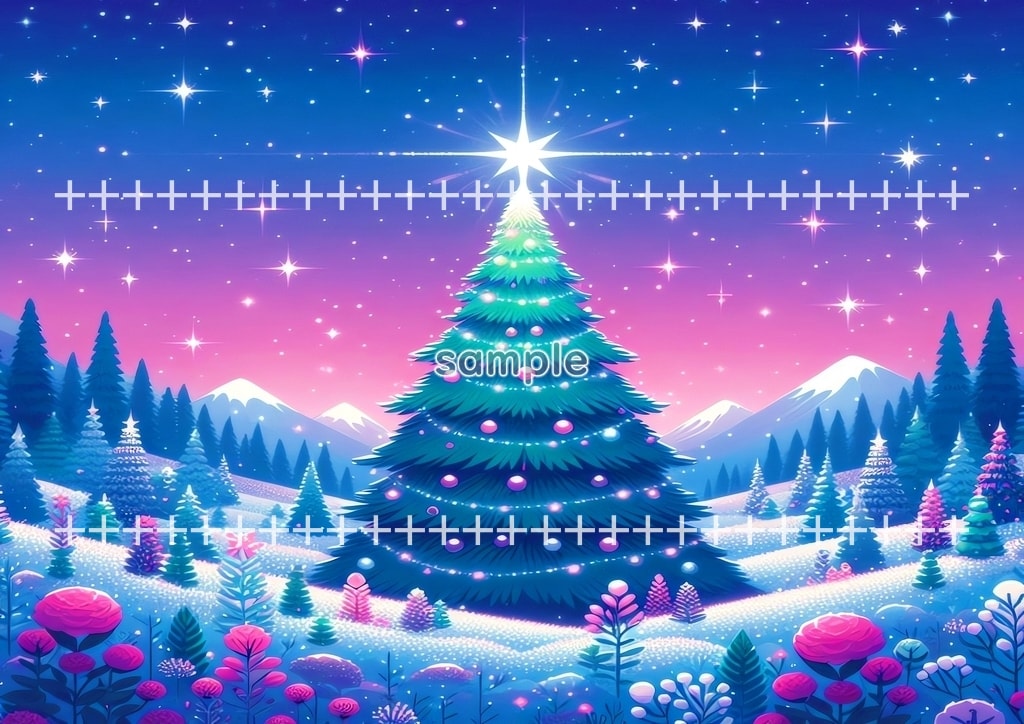 크리스마스 트리 심플한 03 원본 그림 디지털 아트 저작권 무료 이미지 소재 46P Christmas_tree_simple_03_60