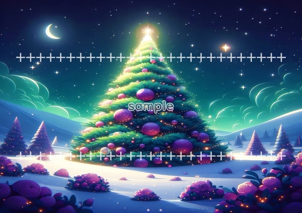 크리스마스 트리 심플한 03 원본 그림 디지털 아트 저작권 무료 이미지 소재 46P Christmas_tree_simple_03_63