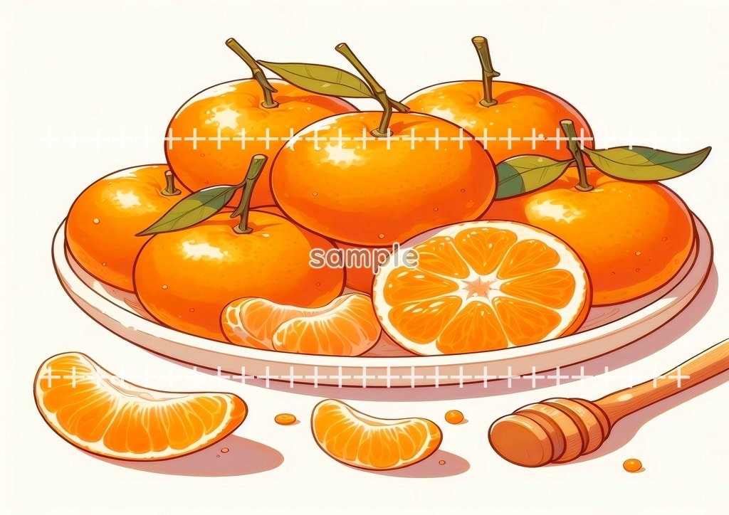 귤 원본 그림 디지털 아트 저작권 무료 이미지 소재 54P Citrus_10