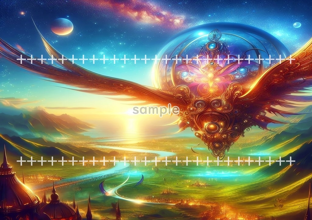 Fantasy airplane Original picture image material copyright free 42P Fantasy_airplane_21