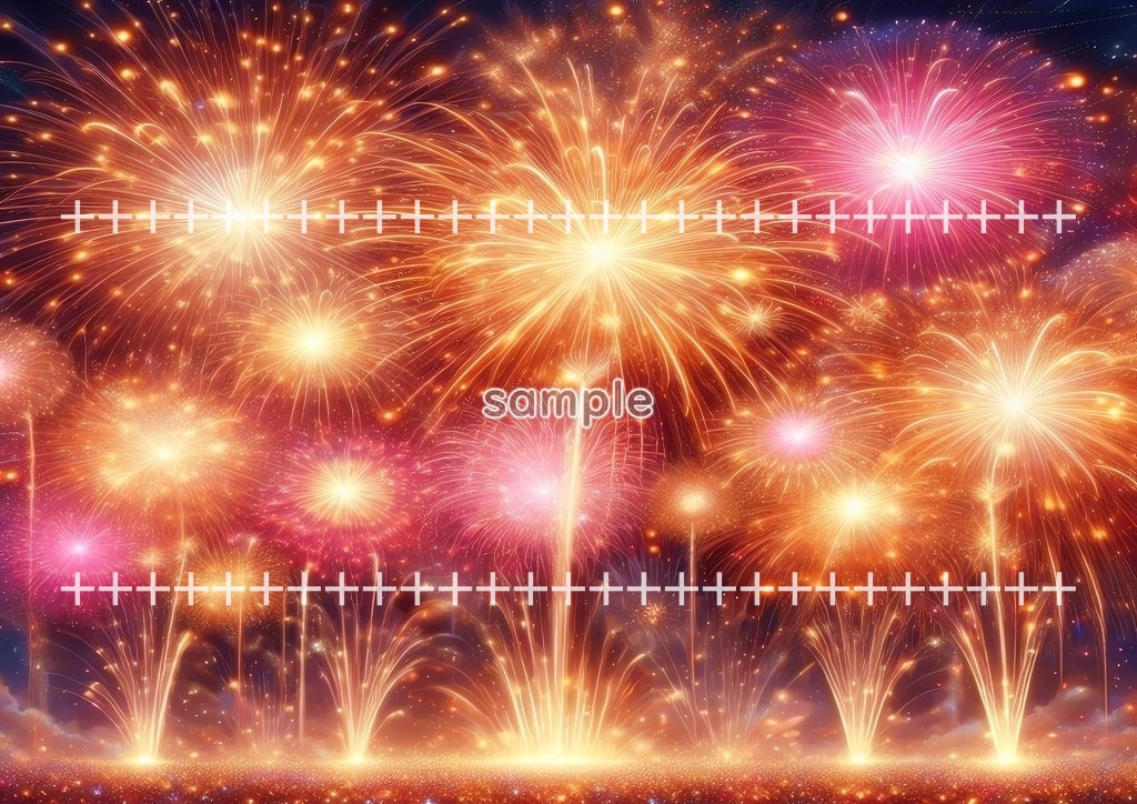 불꽃놀이 01 원본 그림 디지털 아트 저작권 무료 이미지 소재 42P Fireworks_01_014