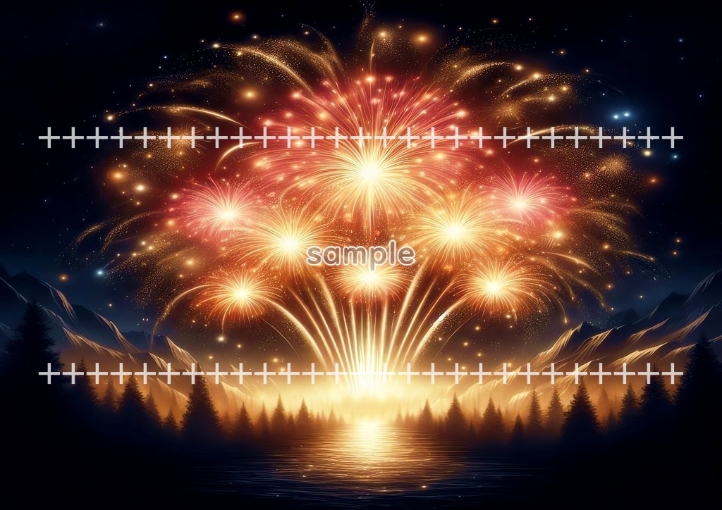 불꽃놀이 05 원본 그림 디지털 아트 저작권 무료 이미지 소재 40P Fireworks_05_090