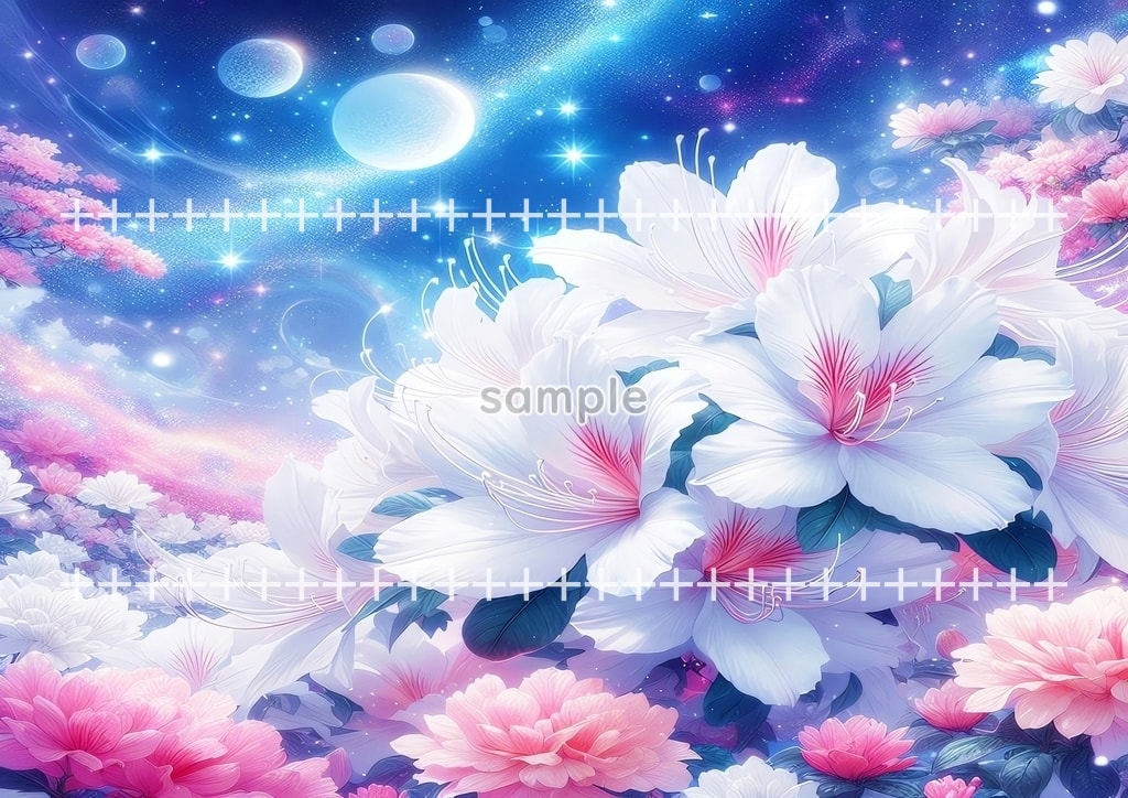 보석 꽃 순백 02 원본 그림 디지털 아트 저작권 무료 이미지 소재 46P Flower_white_02_26