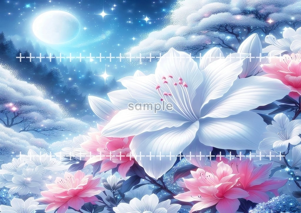 보석 꽃 순백 04 원본 그림 디지털 아트 저작권 무료 이미지 소재 46P Flower_white_04_80