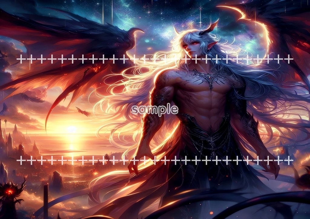 신 루시퍼 03 원본 그림 디지털 아트 저작권 무료 이미지 소재 44P God_Lucifer_03_047